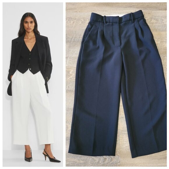 WILFRED | Aritzia The Effortless Pant Cropped Crepette | Sz. 0 - Picture 1 of 10